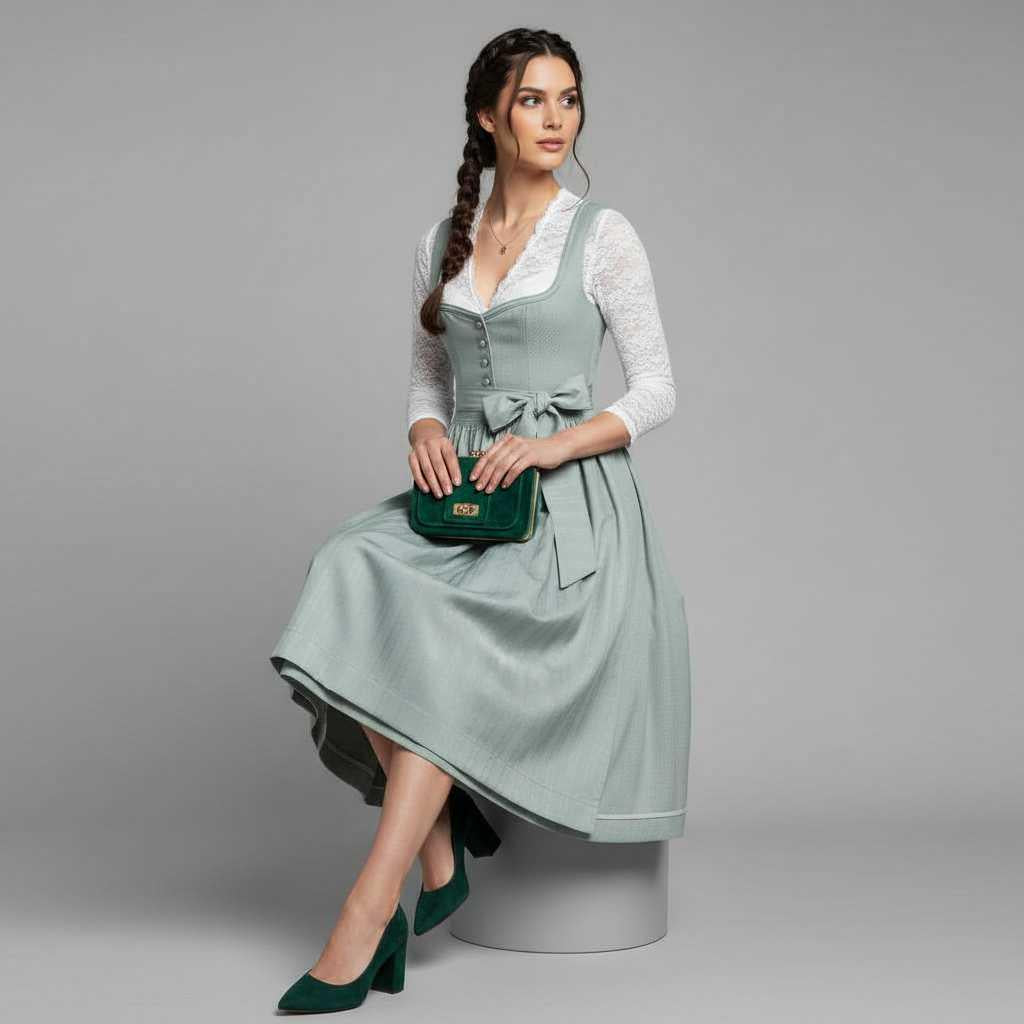 Elegant Dirndl Costume Dress | Women's Dress for Oktoberfest