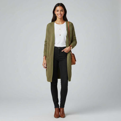 Elegant Women's Cardigan Sweater | Versatile Fashion Layer