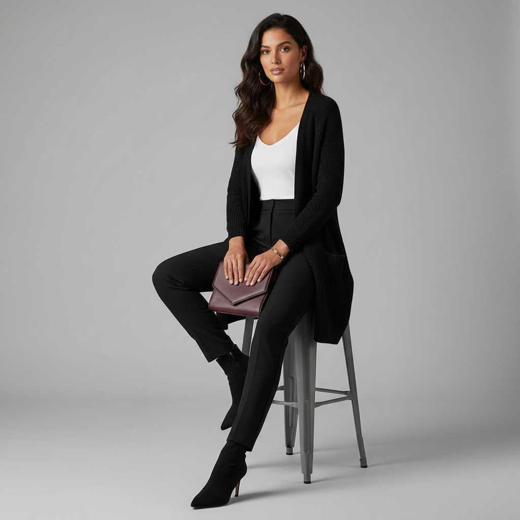 Elegant Women's Cardigan Sweater | Versatile Fashion Layer