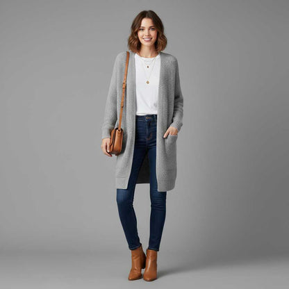 Elegant Women's Cardigan Sweater | Versatile Fashion Layer