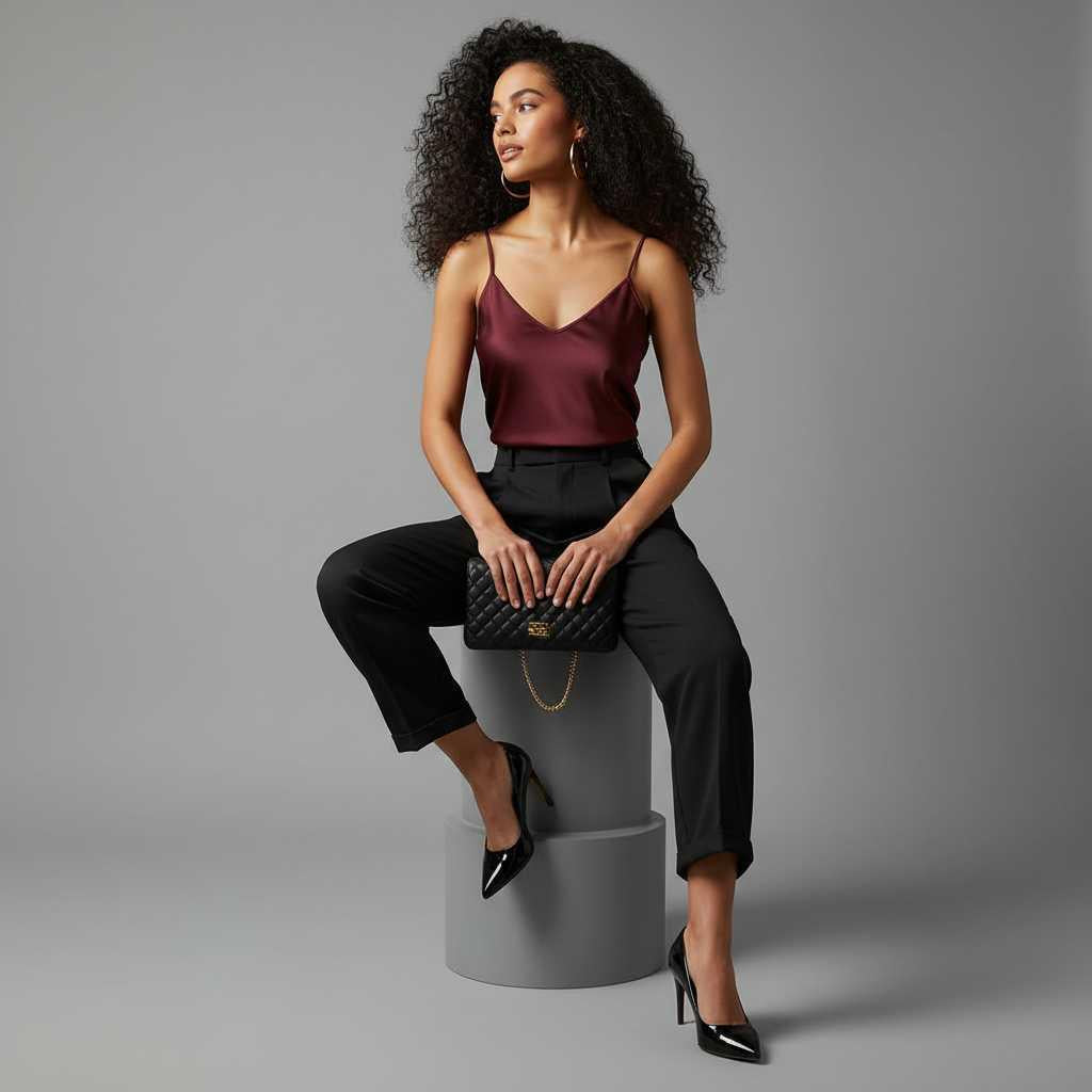 High Waist Women's Suit Trousers | Office Wear