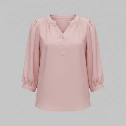 Silk Patchwork Blouse | Women's Versatile Summer Top