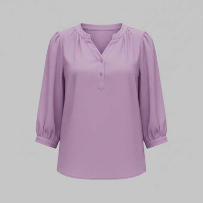 Silk Patchwork Blouse | Women's Versatile Summer Top