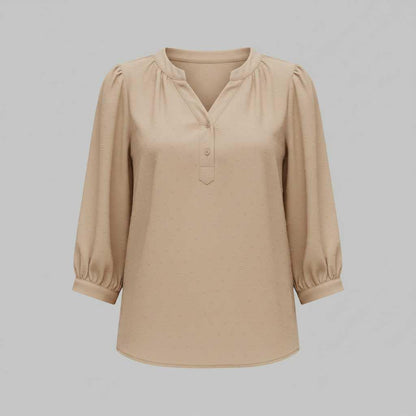 Silk Patchwork Blouse | Women's Versatile Summer Top